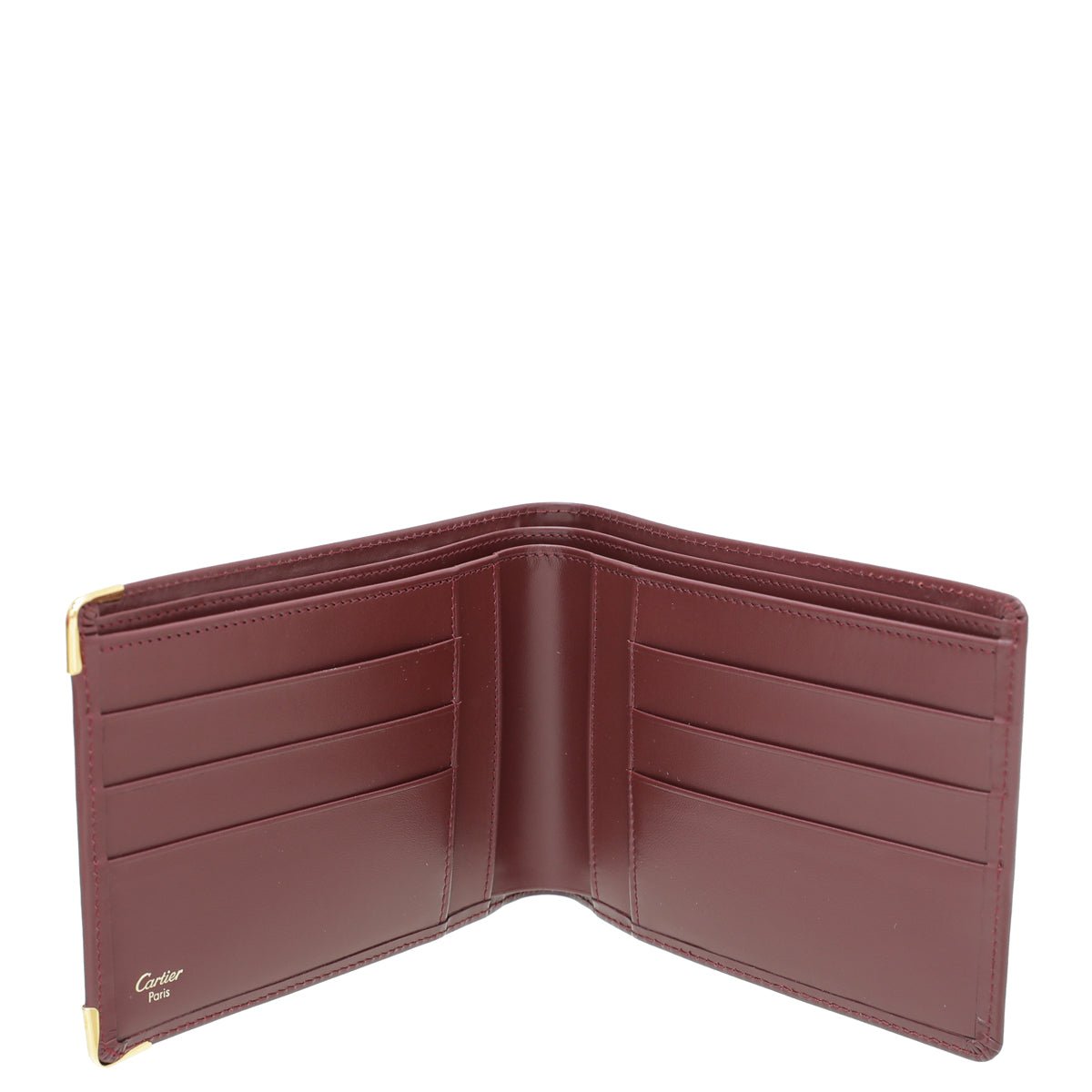 Cartier Burgundy Vintage Must De Cartier Wallet