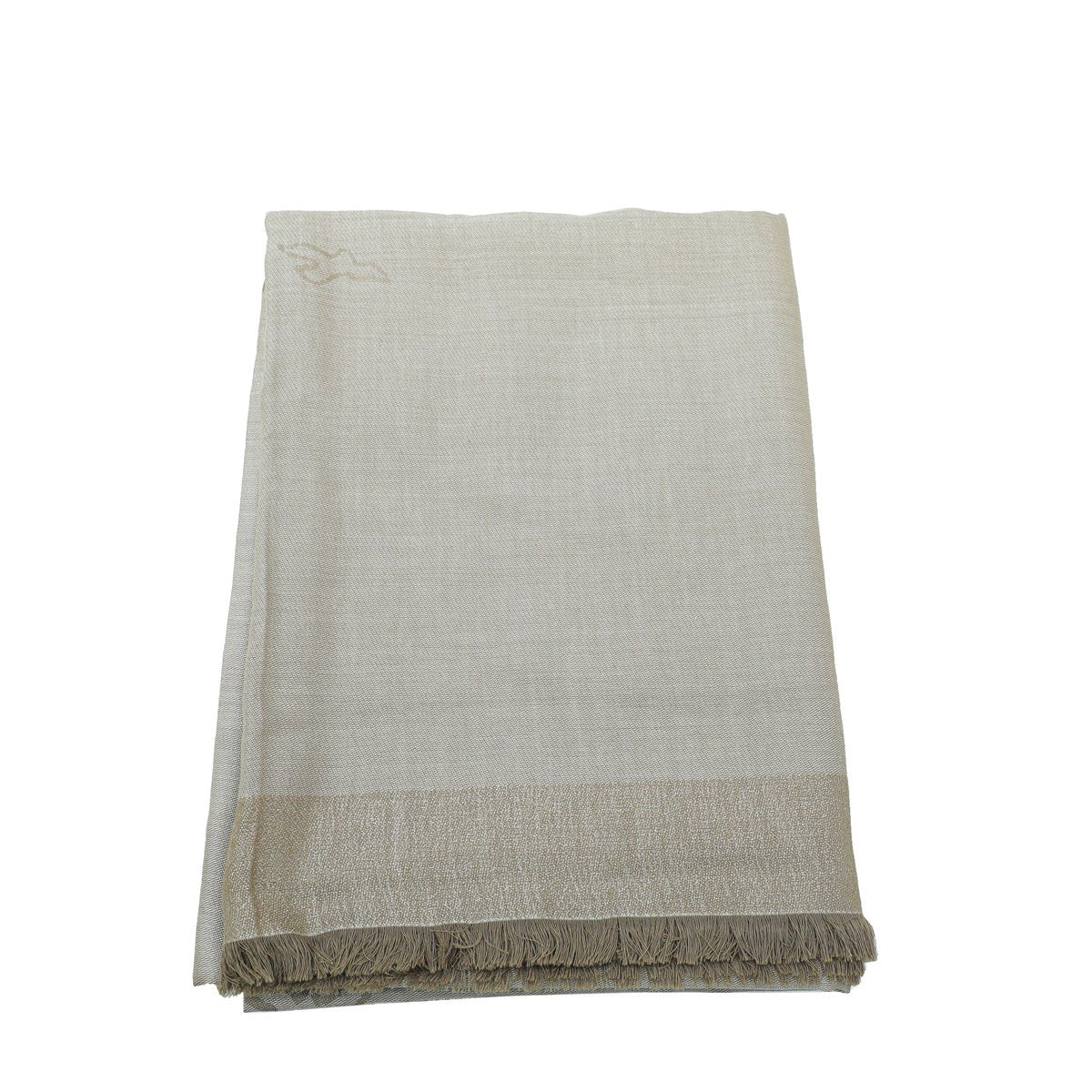 Cartier Champagne Birds Print Cashmere Scarf
