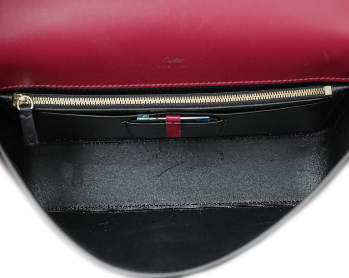 Cartier Cherry Red Double C De Cartier Small Bag