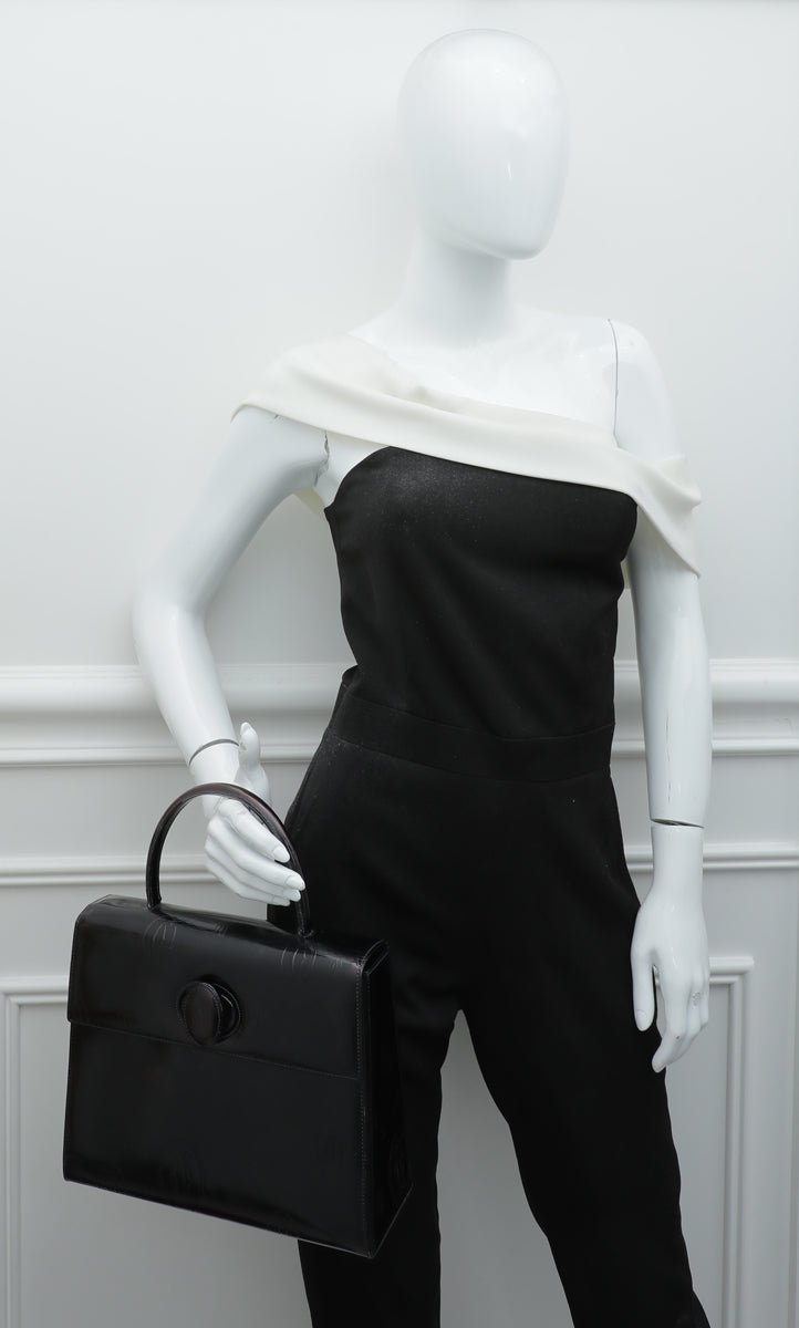 Cartier Dark Blue "Happy Birthday" Top Handle Tote Bag