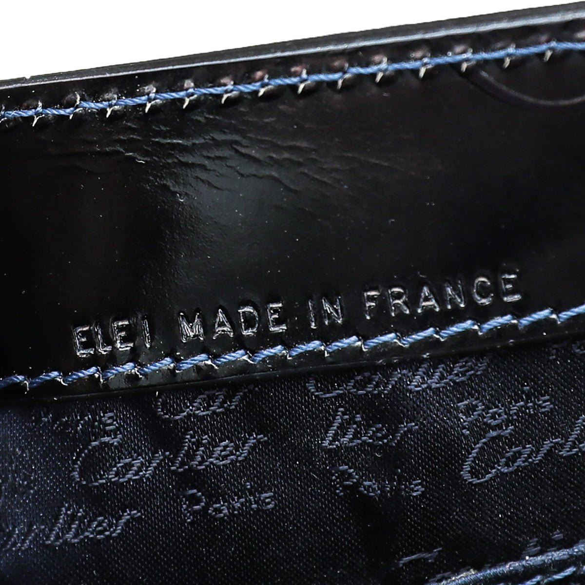 Cartier Dark Blue "Happy Birthday" Top Handle Tote Bag
