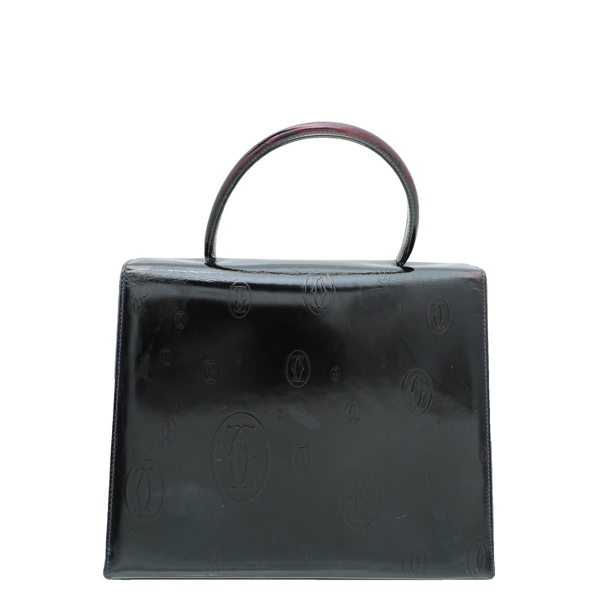 Cartier Dark Blue "Happy Birthday" Top Handle Tote Bag