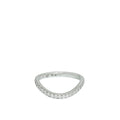 Cartier Diamond Platinum Trinity Ruban Wedding Band Ring 53