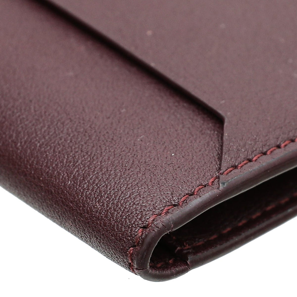 Cartier Must Burgundy De Cartier Credit Card Holder