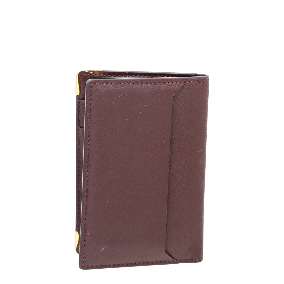 Cartier Must Burgundy De Cartier Credit Card Holder