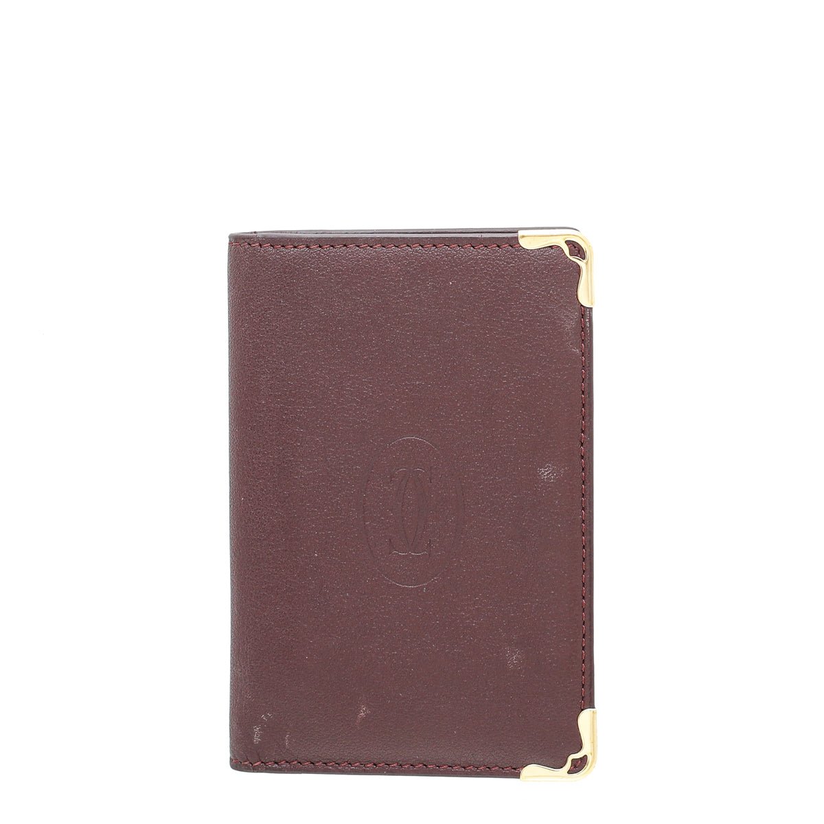 Cartier Must Burgundy De Cartier Credit Card Holder