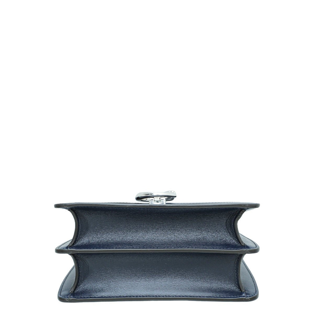 Cartier Navy Blue Panthere De Cartier Top Handle Mini Bag