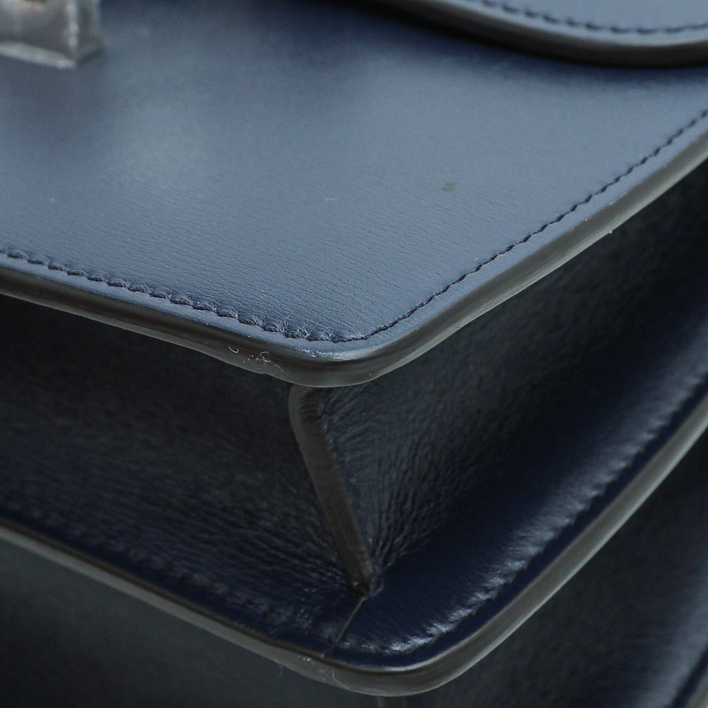 Cartier Navy Blue Panthere De Cartier Top Handle Mini Bag