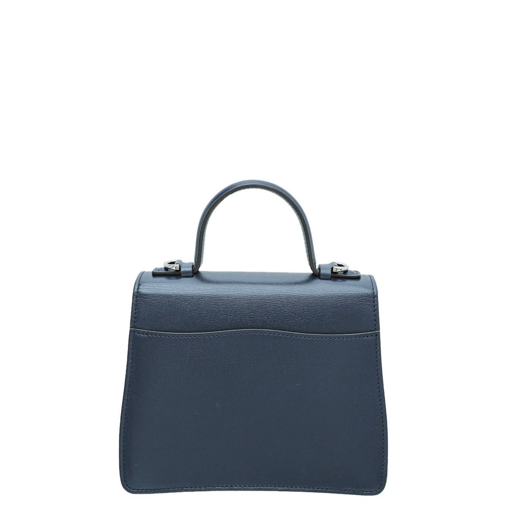 Cartier Navy Blue Panthere De Cartier Top Handle Mini Bag