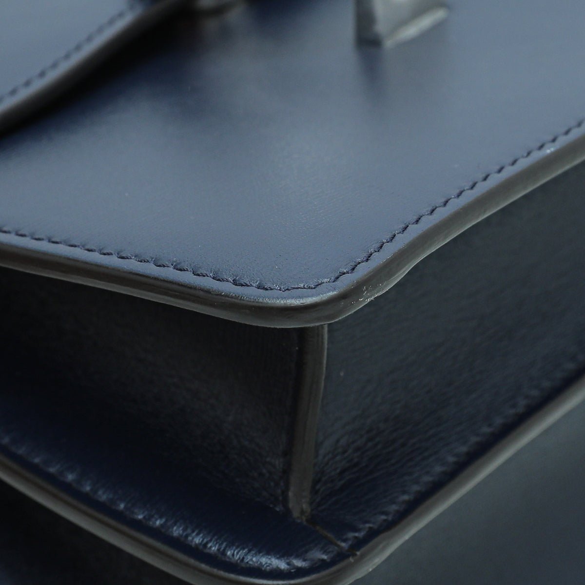 Cartier Navy Blue Panthere De Cartier Top Handle Mini Bag