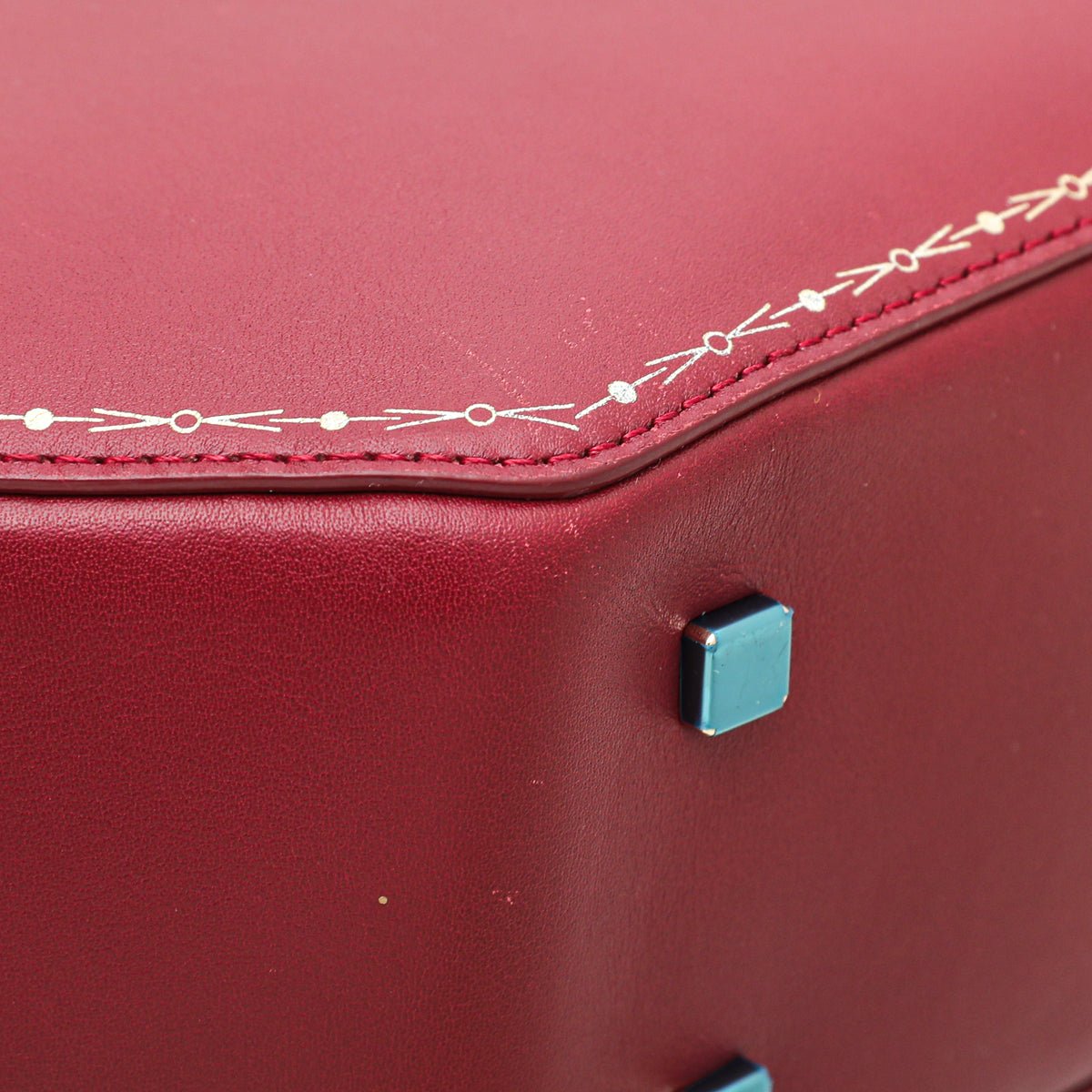 Cartier Red Guirlande De Cartier Top Handle Bag