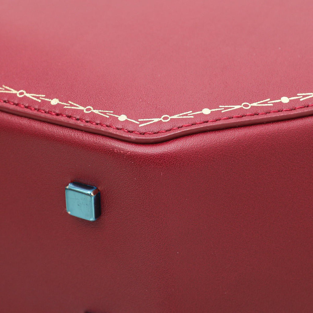 Cartier Red Guirlande De Cartier Top Handle Bag