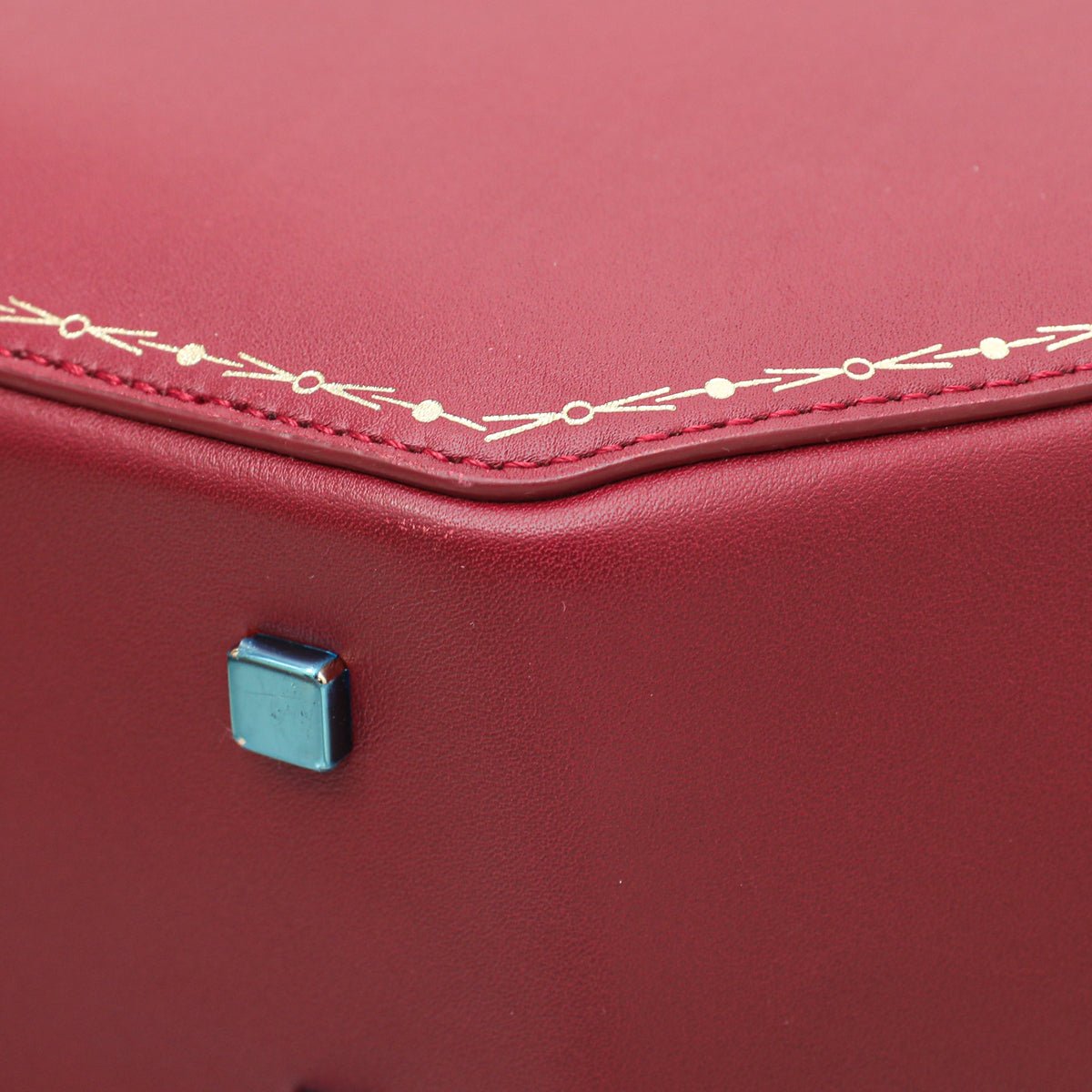 Cartier Red Guirlande De Cartier Top Handle Bag