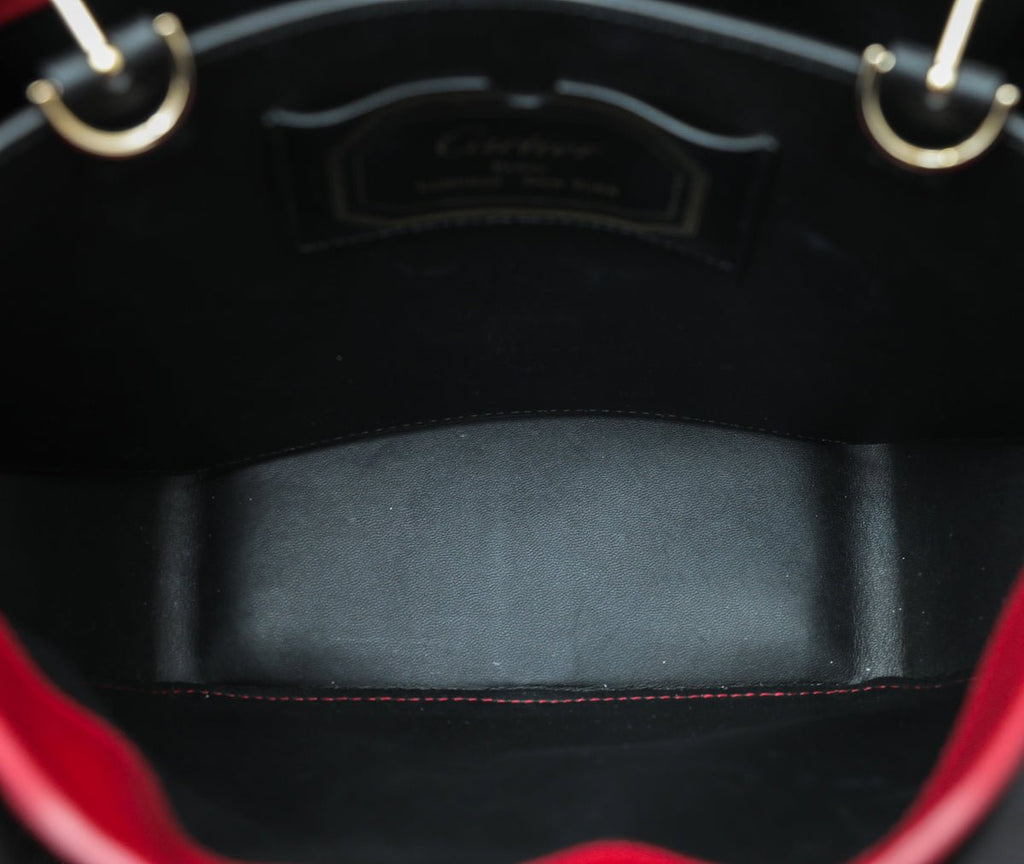 Cartier Red Guirlande De Cartier Top Handle Bag