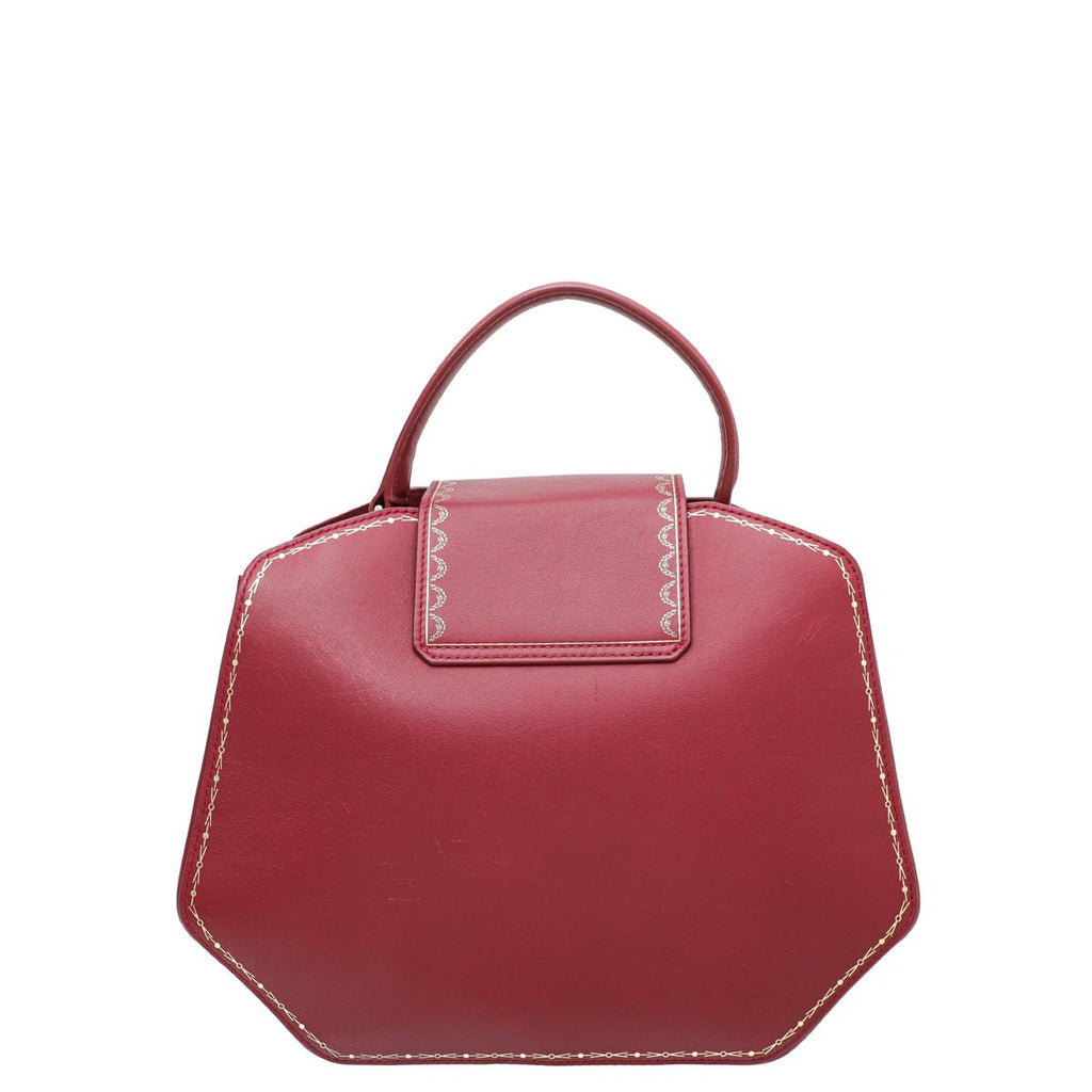 Cartier Red Guirlande De Cartier Top Handle Bag