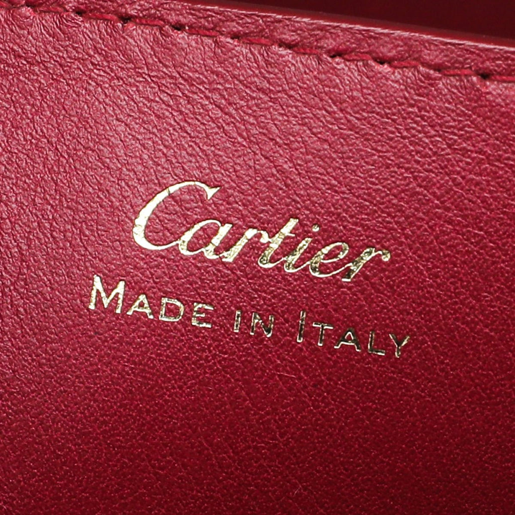 Cartier Red Guirlande De Cartier Top Handle Bag