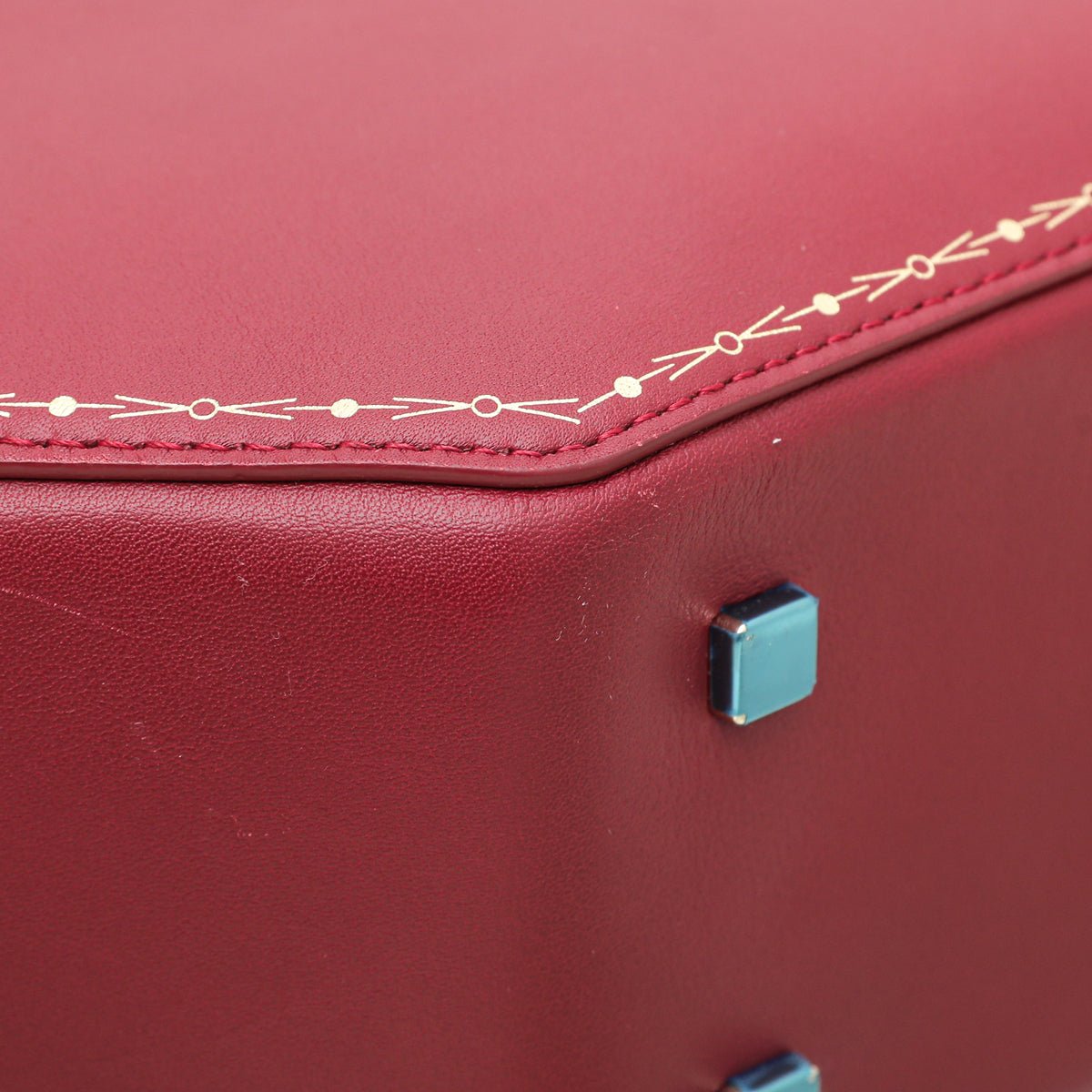 Cartier Red Guirlande De Cartier Top Handle Bag