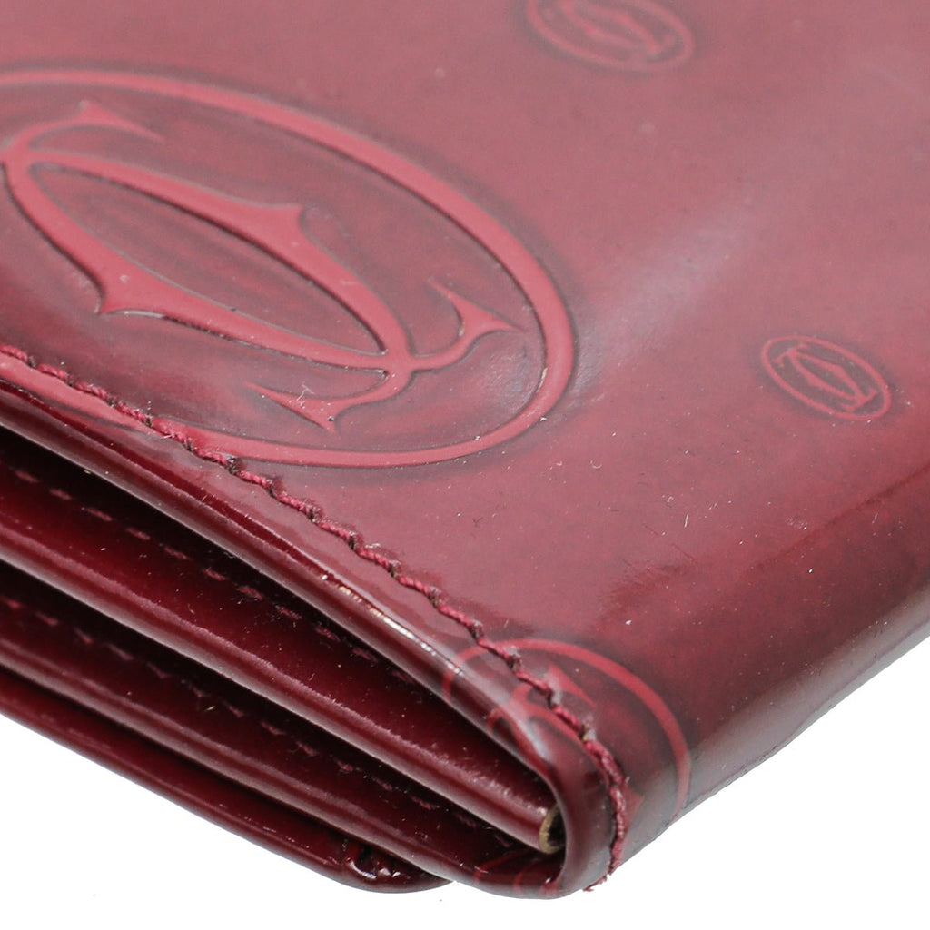 Cartier Red "Happy Birthday" Continental Wallet