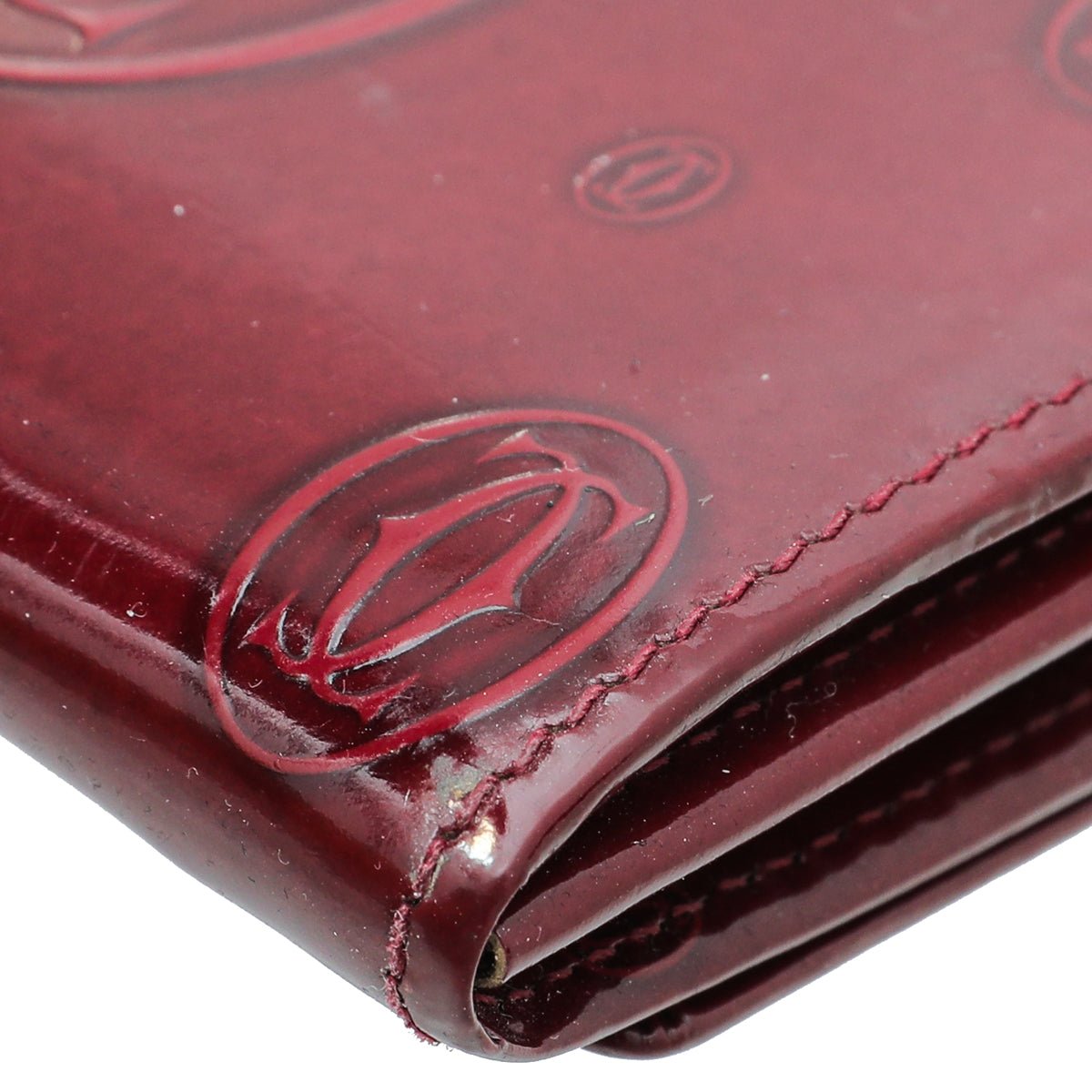 Cartier Red "Happy Birthday" Continental Wallet