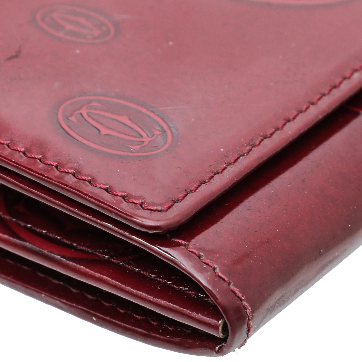 Cartier Red "Happy Birthday" Continental Wallet