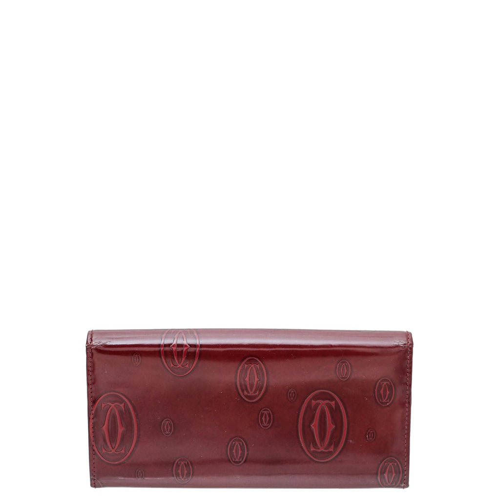 Cartier Red "Happy Birthday" Continental Wallet