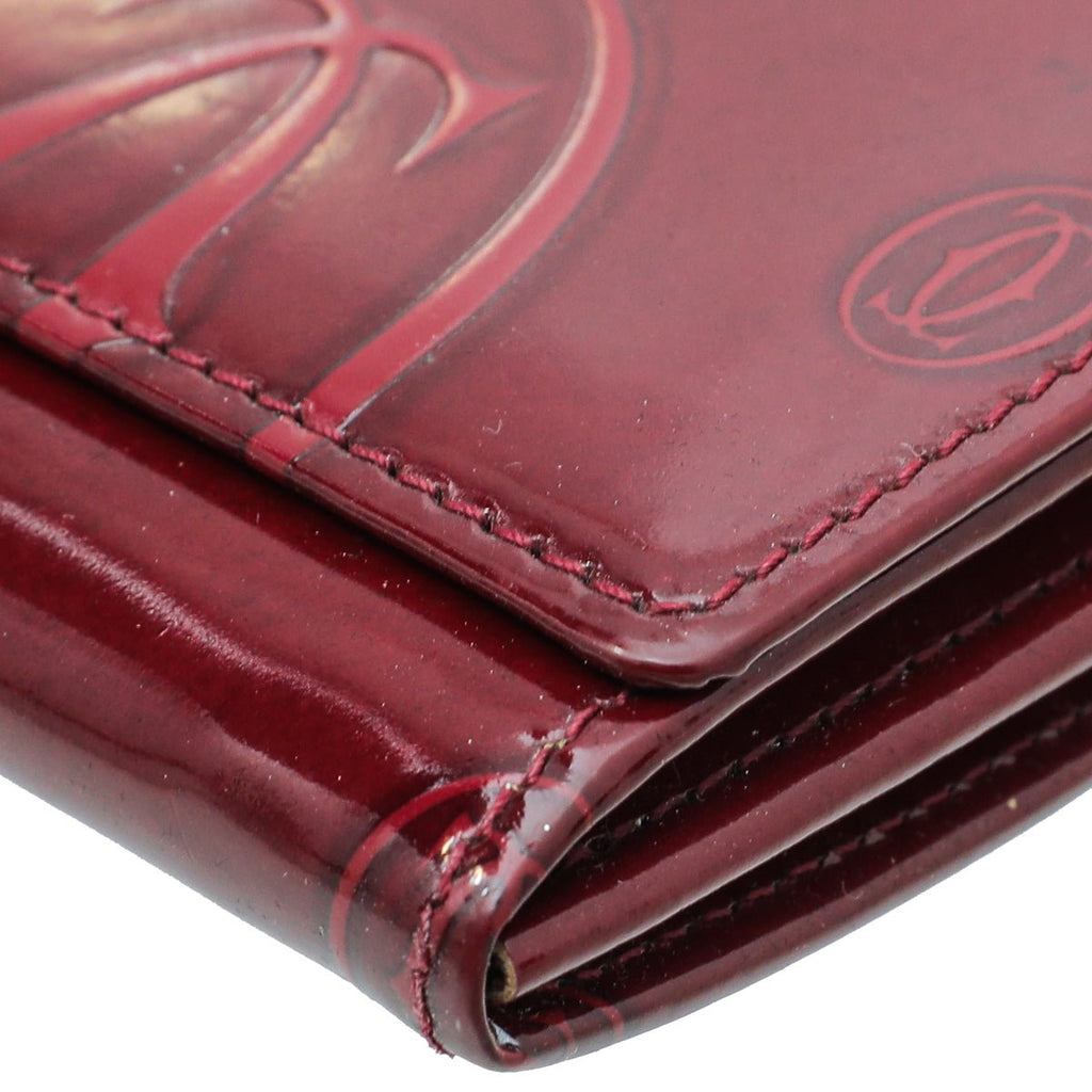 Cartier Red "Happy Birthday" Continental Wallet