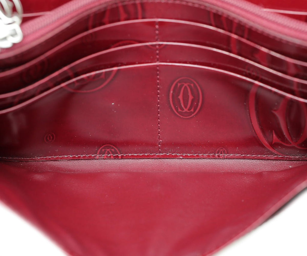 Cartier Red "Happy Birthday" Continental Wallet