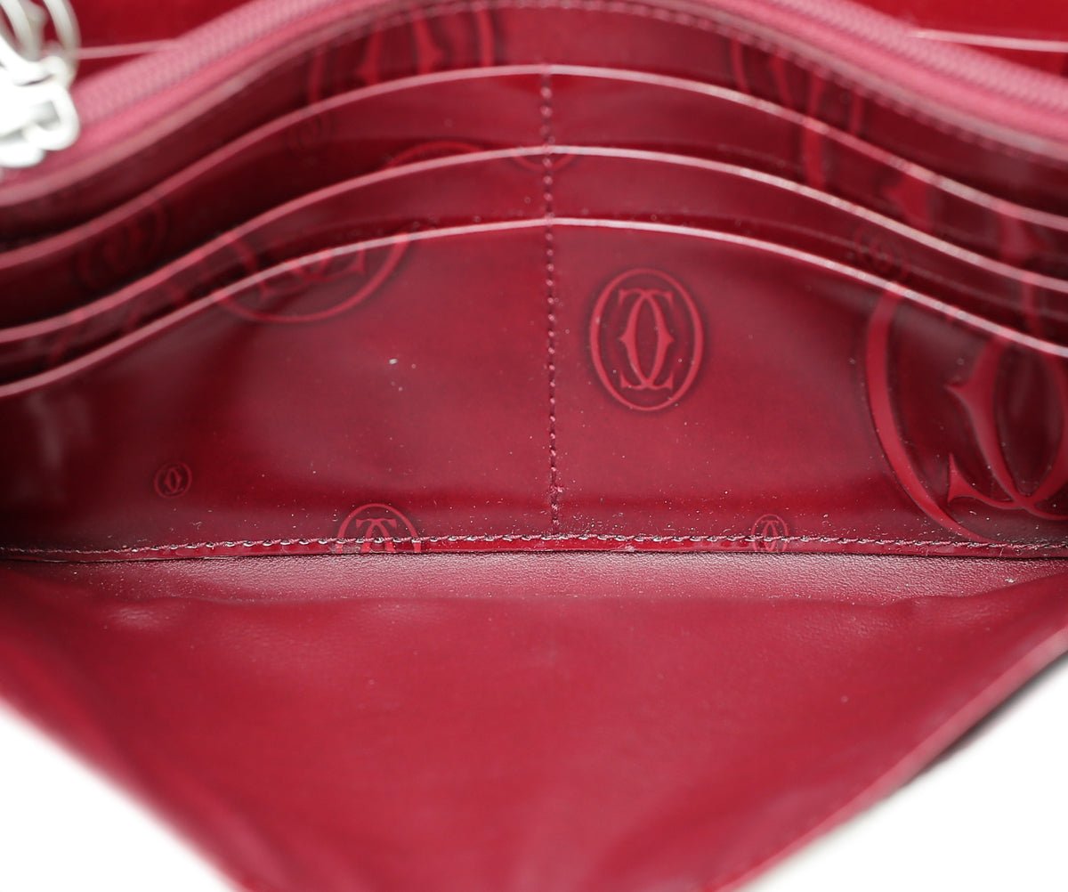 Cartier Red "Happy Birthday" Continental Wallet