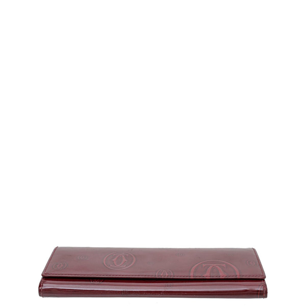 Cartier Red "Happy Birthday" Continental Wallet