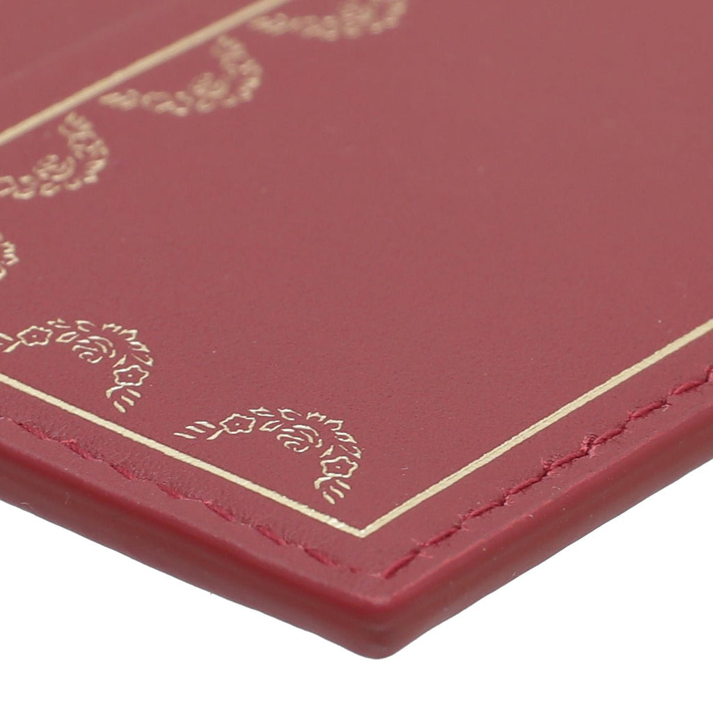 Cartier Red Simple Card Holder