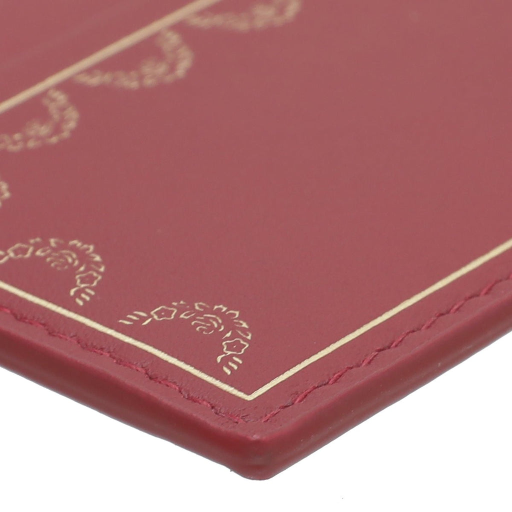 Cartier Red Simple Card Holder