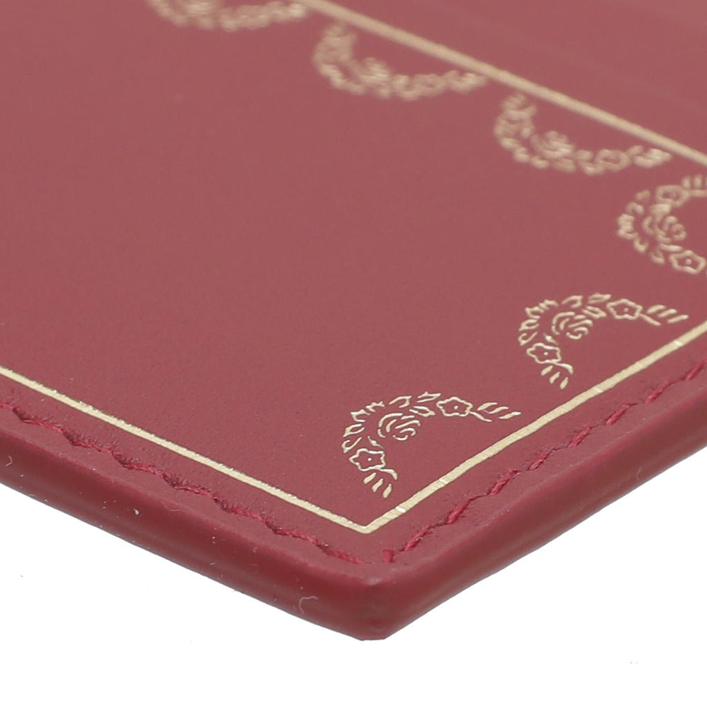 Cartier Red Simple Card Holder