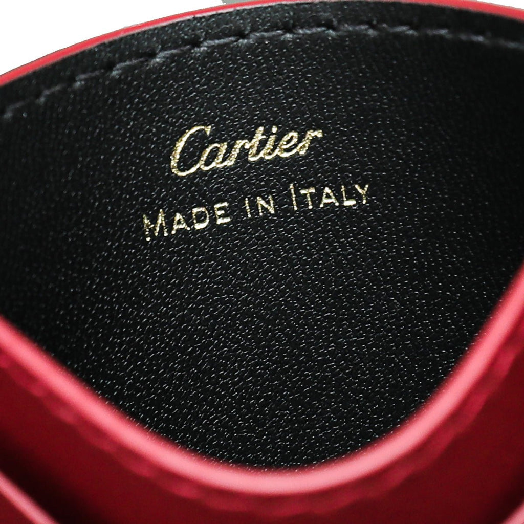 Cartier Red Simple Card Holder