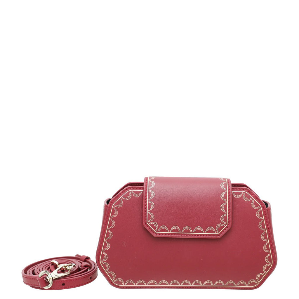 Cartier Spinal Red Guirlande De Cartier Nano Bag