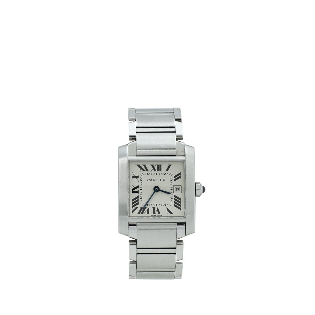Cartier Stainless Steel Tank Francaise Small Quartz Watch