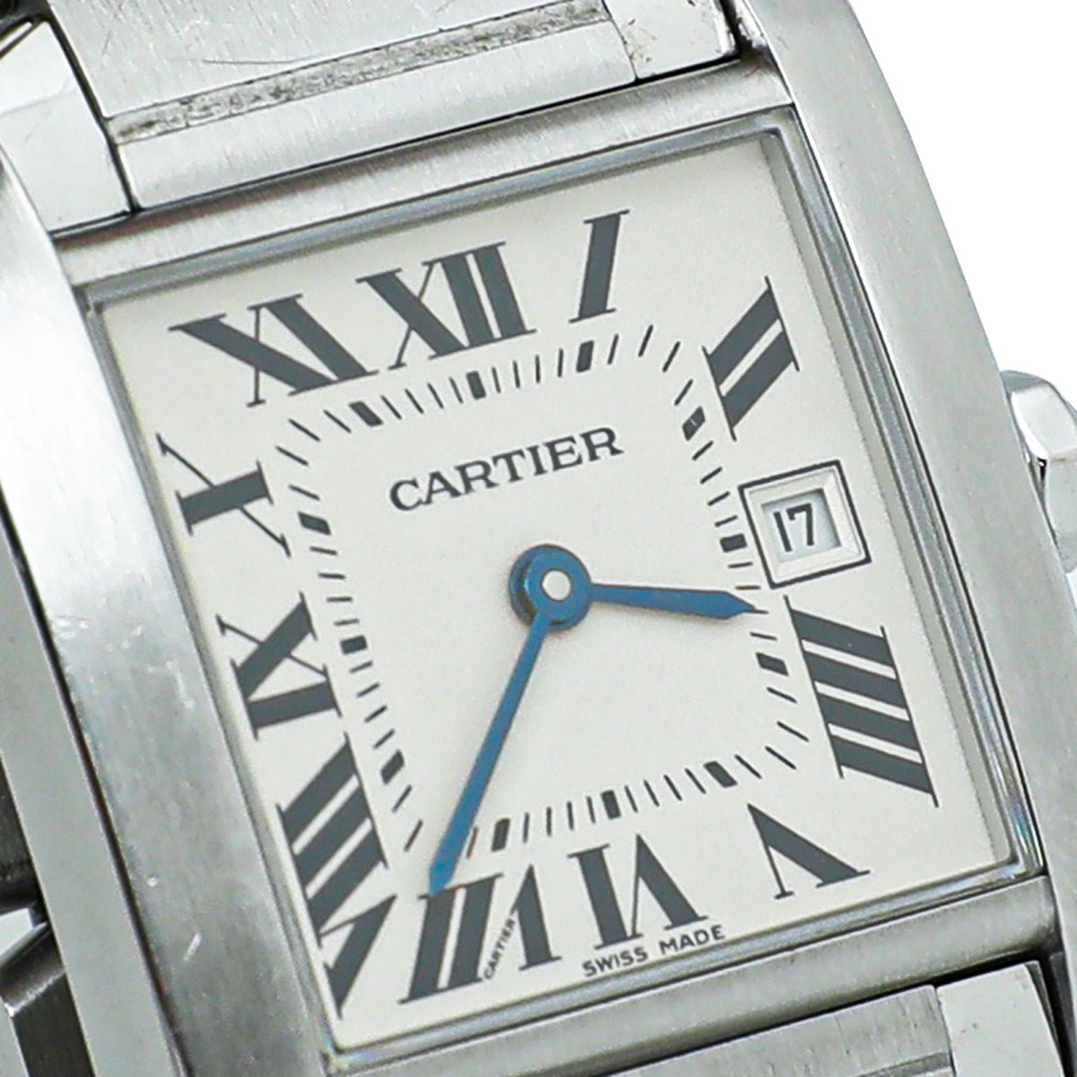 Cartier Stainless Steel Tank Francaise Small Quartz Watch