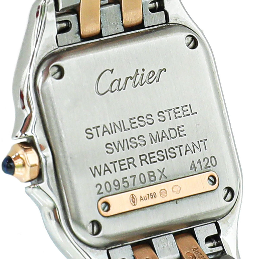 Cartier Steel & Rose Gold Panthere De Cartier 30mm Quartz Watch Small