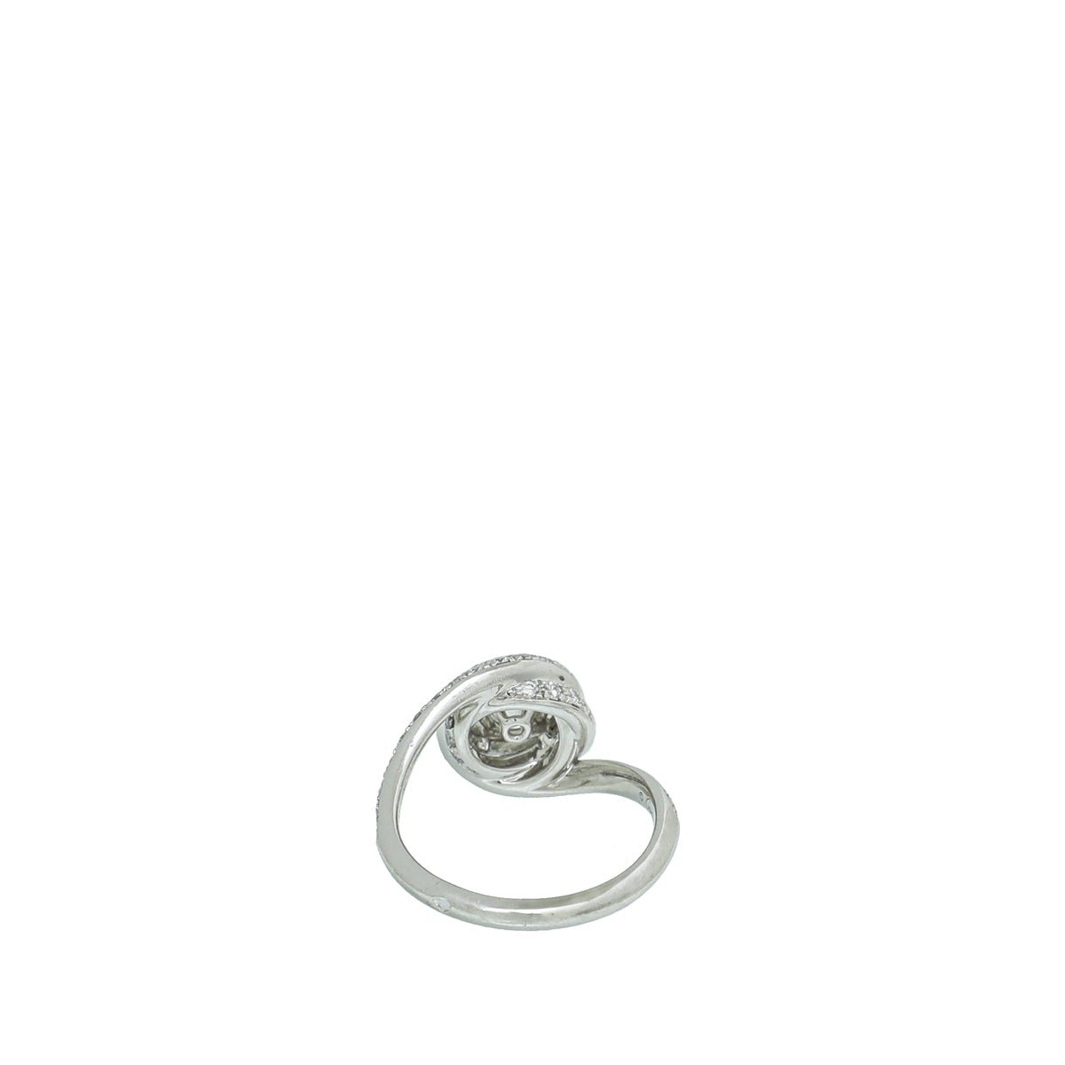 Cartier Trinity Ruban Platinum Solitaire Ring 53