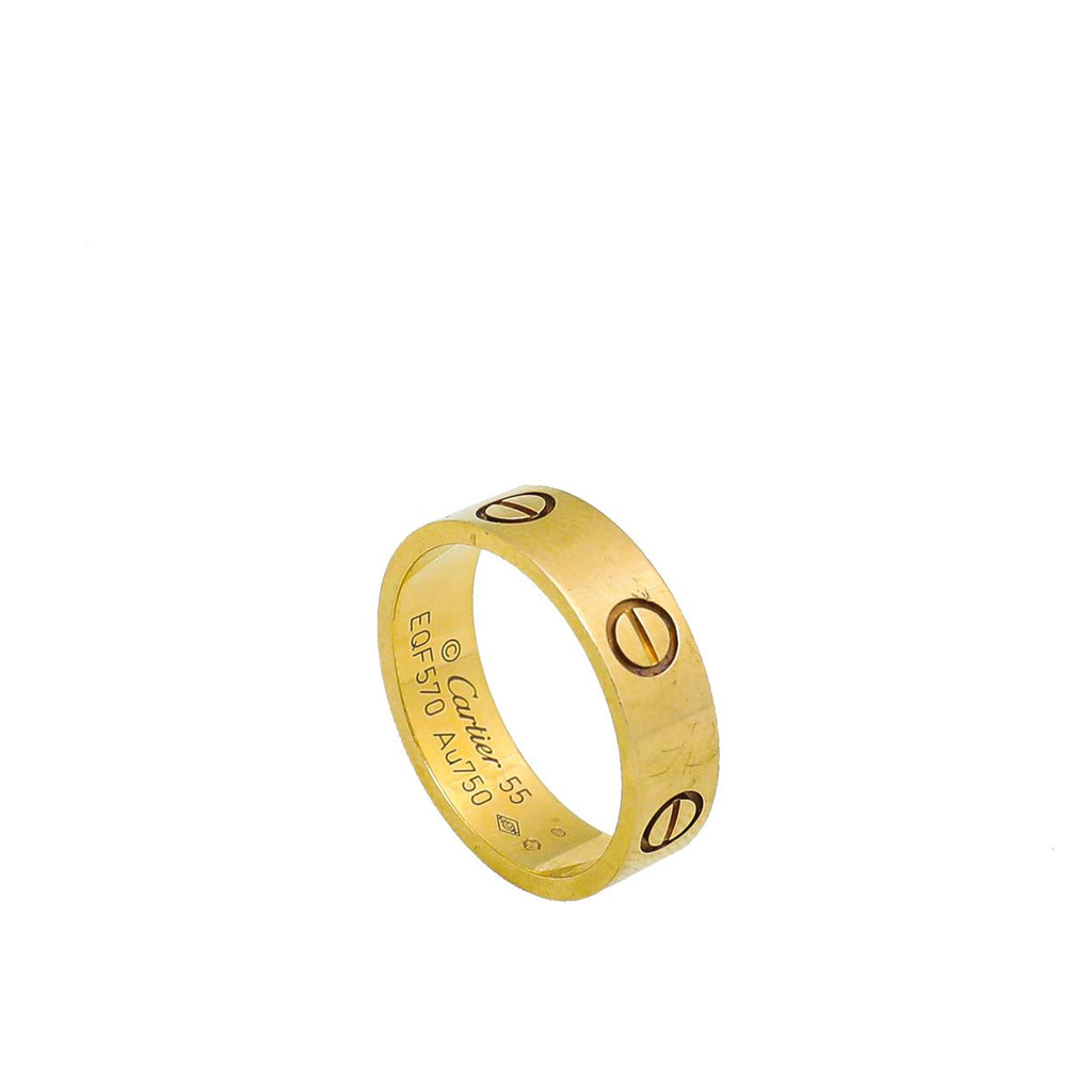 Cartier18K Yellow Gold Love Ring 55