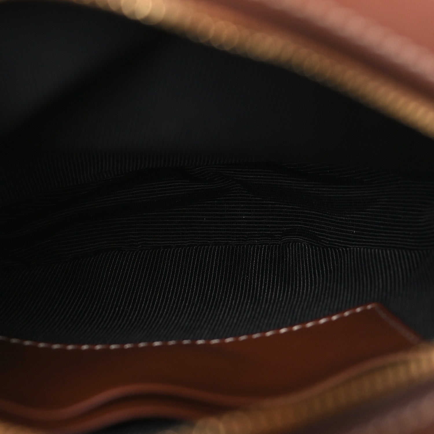 Canvas Calfskin Louise Bag Natural