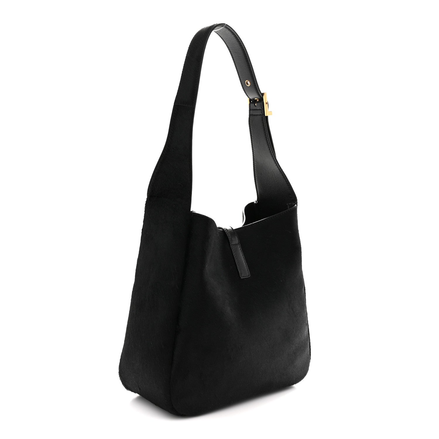 Calf Hair Small Le 5 A 7 Soft Hobo Black