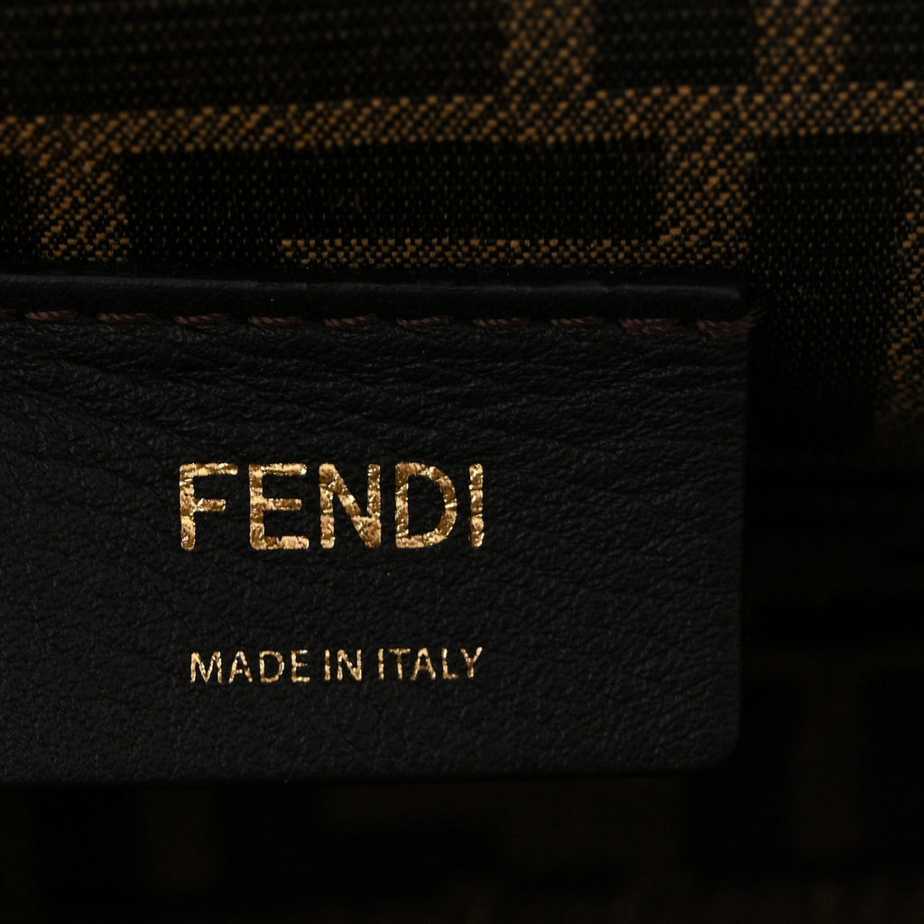 Shiny Nappa Small Fendi First Black
