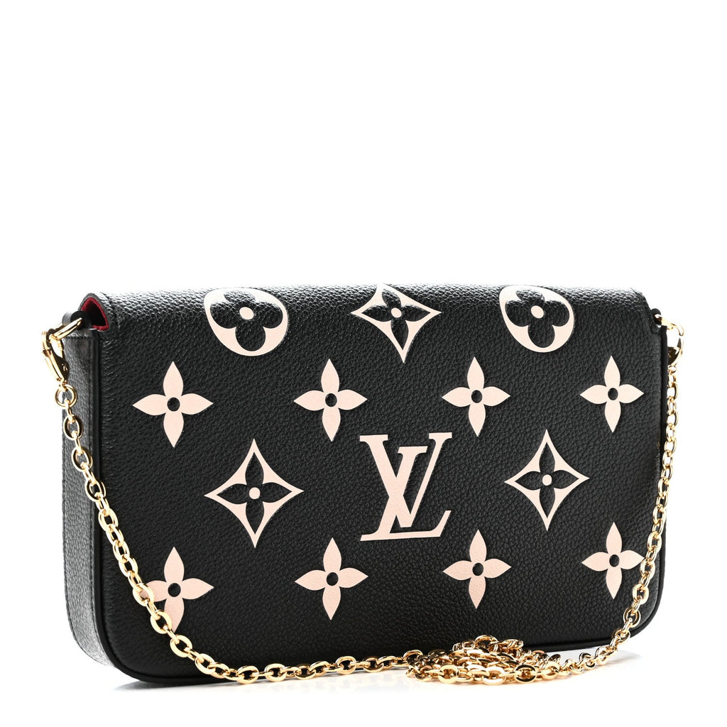 Empreinte Monogram Giant Felicie Pochette Black Beige
