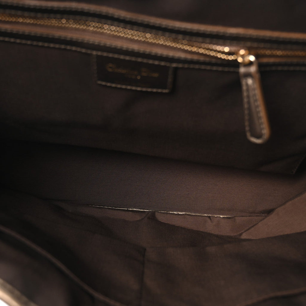 Coated Canvas Cannage Small Panarea Tote Bronze