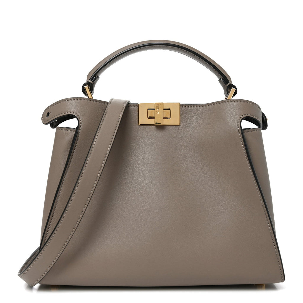 Vitello Tahiti Burro Medium Peekaboo Iconic Essentially Satchel Tortora Black