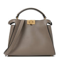 Vitello Tahiti Burro Medium Peekaboo Iconic Essentially Satchel Tortora Black