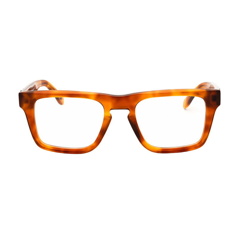 Palm Angels Eyeglasses Square Full Rim, Havana Frame and Clear Demo Lenses Lens PERJ007STYLE76000