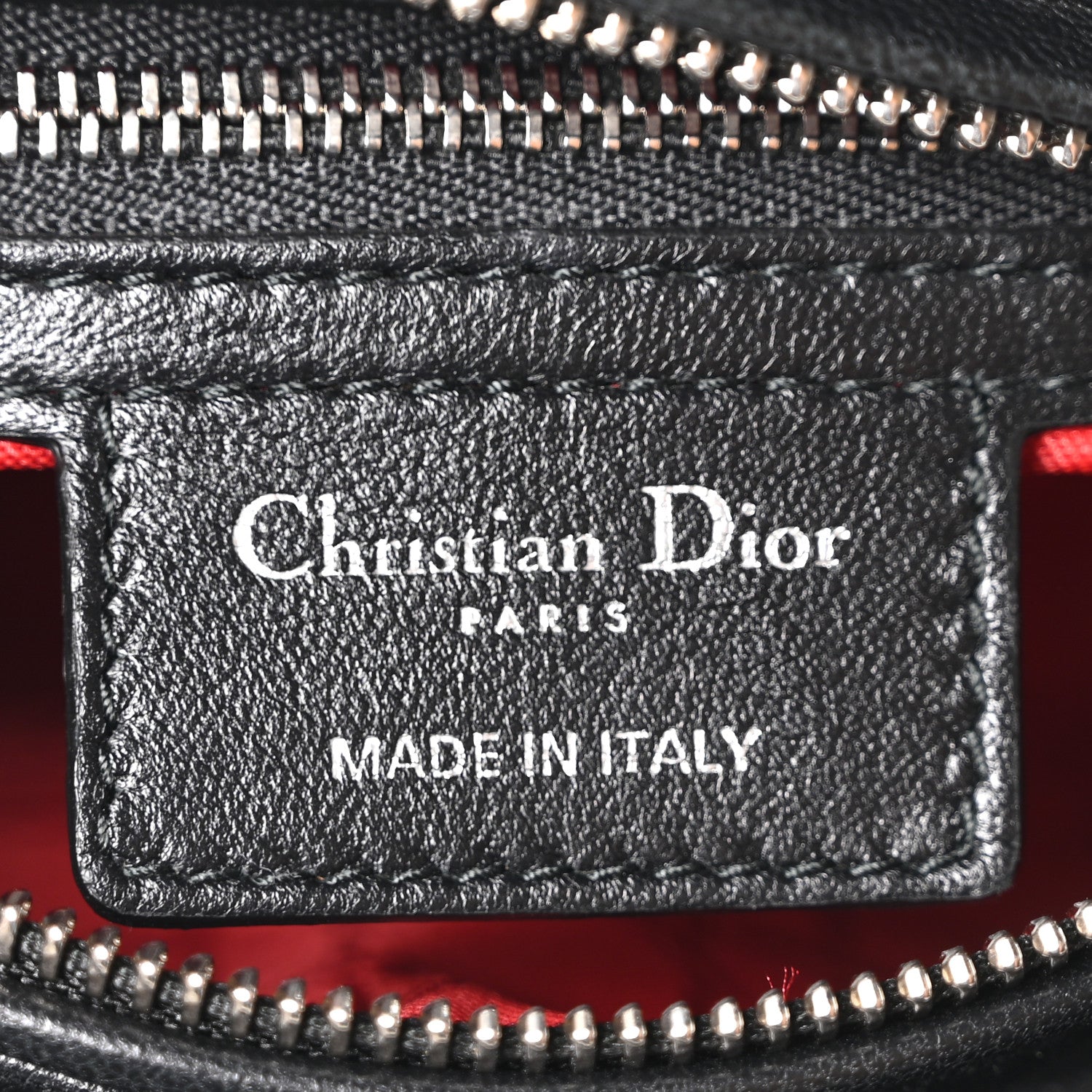 Lambskin Cannage Medium Lady Dior Black