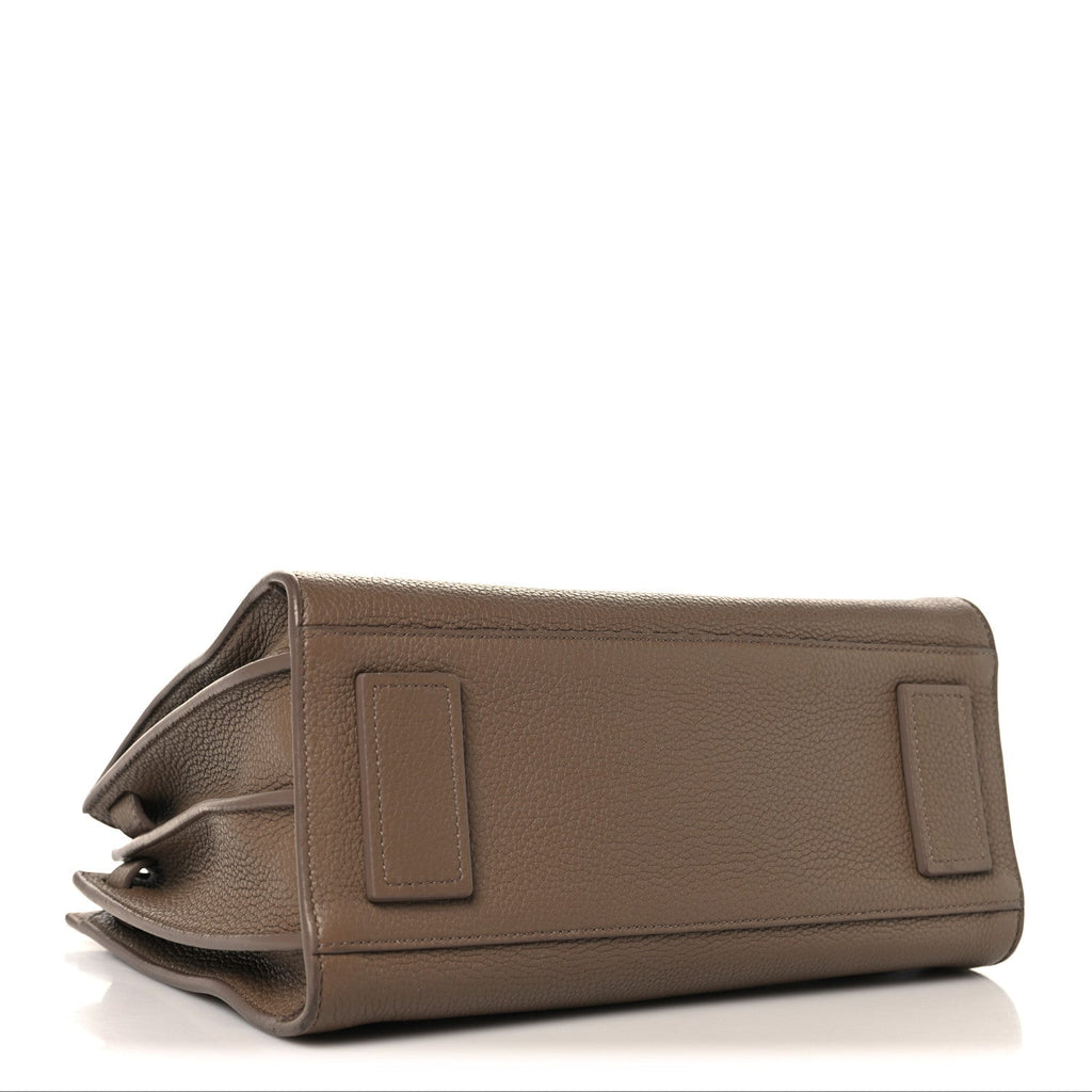Grained Calfskin Baby Sac De Jour Souple Taupe