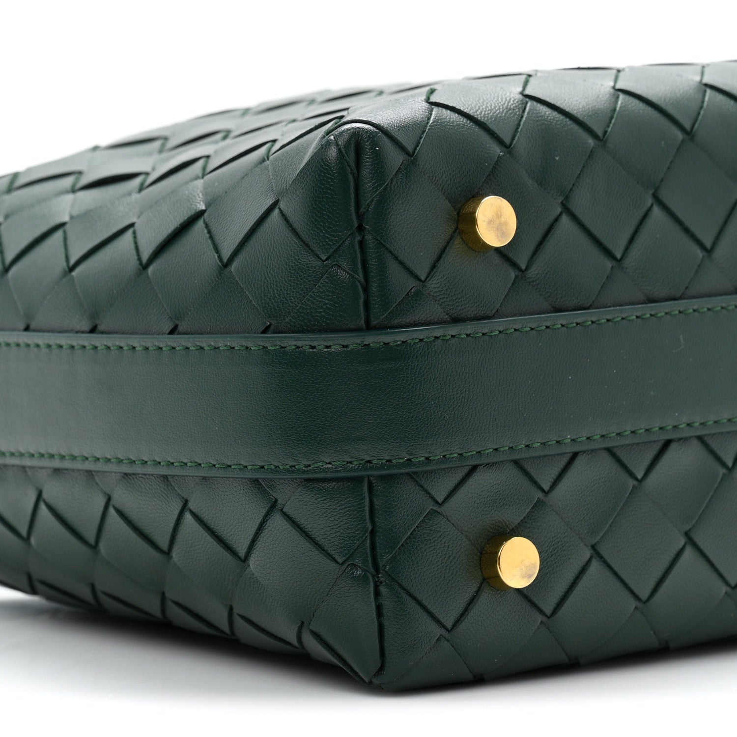 Calfskin Intrecciato Mini Wallace Emerald Green